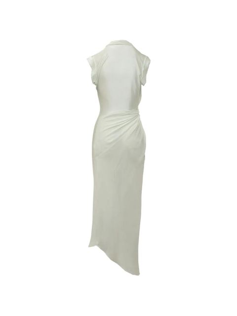 Victoria Beckham asymmetric twist dress - Neutrals - zdjęcie produktu nr 2