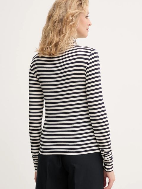 Marella longsleeve Emme by Marella kolor granatowy z golfem 2525946031200