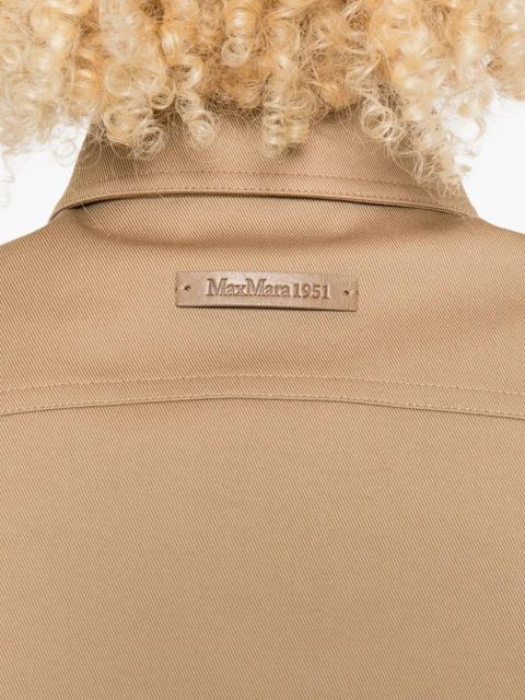 Max Mara buttoned cropped jacket - Brown