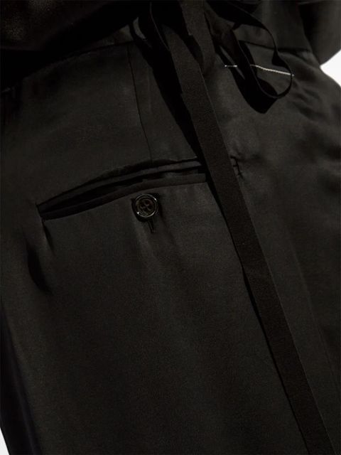 MM6 Maison Margiela satin maxi skirt - Black