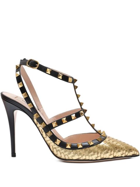 Valentino Garavani studded t-strap pumps - Black - zdjęcie produktu nr 1