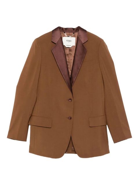 FENDI satin-lapel jacket - Brown - zdjęcie produktu nr 1