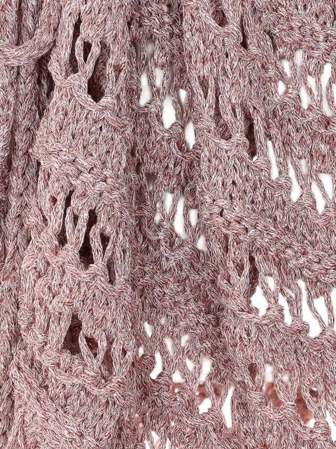 TWINSET laces fringe dress - Pink