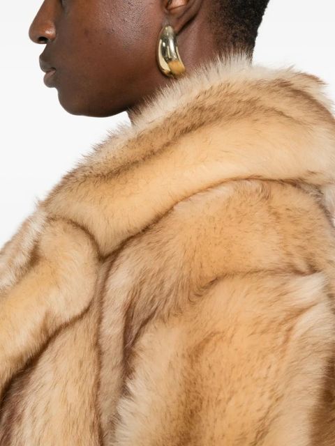 Prada lamb-shearling coat - Brown