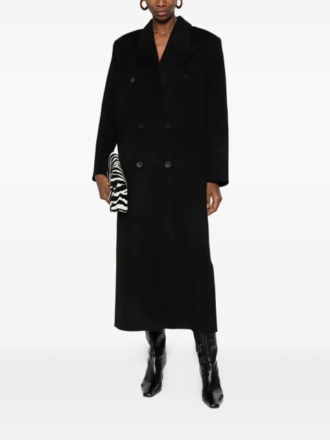 The Frankie Shop Gaia double-breasted coat - Black