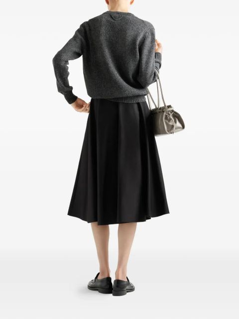 Prada chino circle midi-skirt - Black