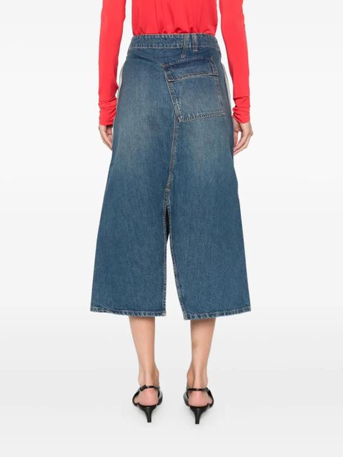 Victoria Beckham denim A-line skirt - Blue