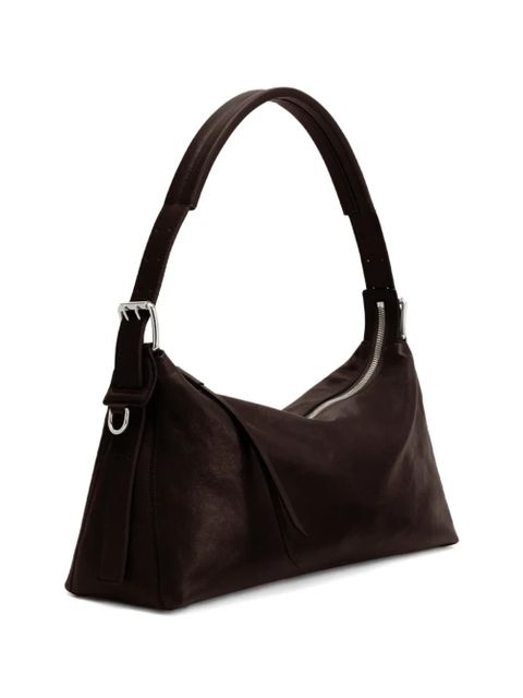LEMAIRE belted leather shoulder bag - Brown