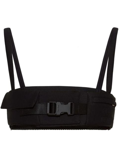 Miu Miu Radzimir buckle-detail bralette top - Black - zdjęcie produktu nr 1