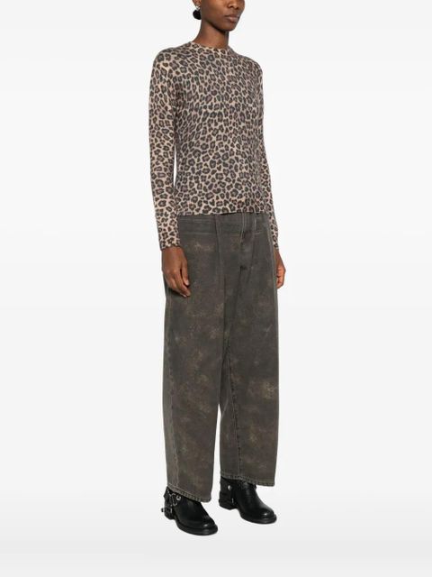 MC2 Saint Barth New Queen printed sweater - Brown