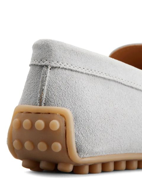 Tod's Gommino penny-slot suede loafers - Grey
