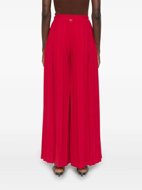 TWINSET pleated crepe trousers - Red