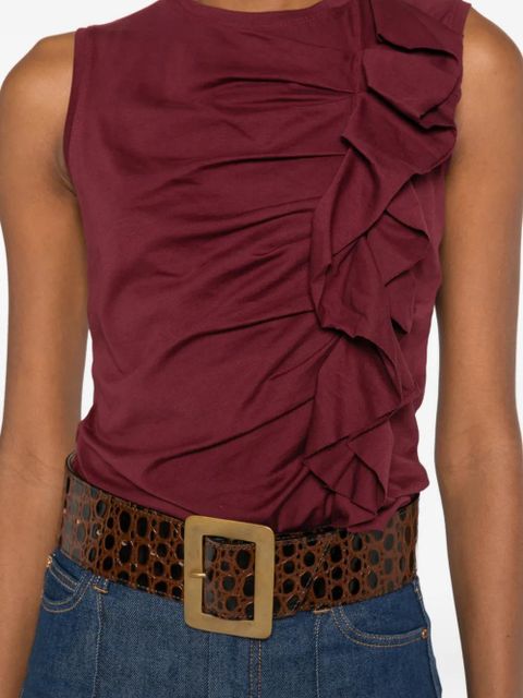 Ulla Johnson Clio ruffled tank top - Red