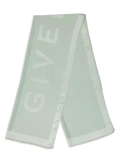 Givenchy logo-jacquard scarf - Green - zdjęcie produktu nr 1