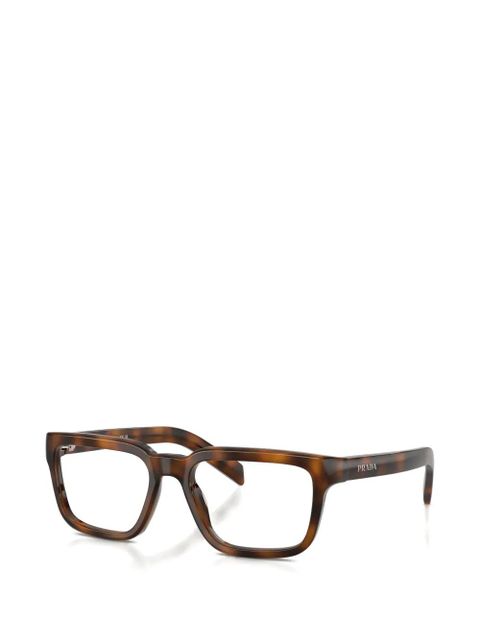 Prada Eyewear square-frame glasses - Brown - zdjęcie produktu nr 2