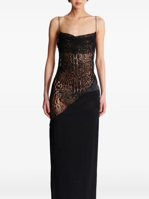 Balmain lace-embellished dress - Black