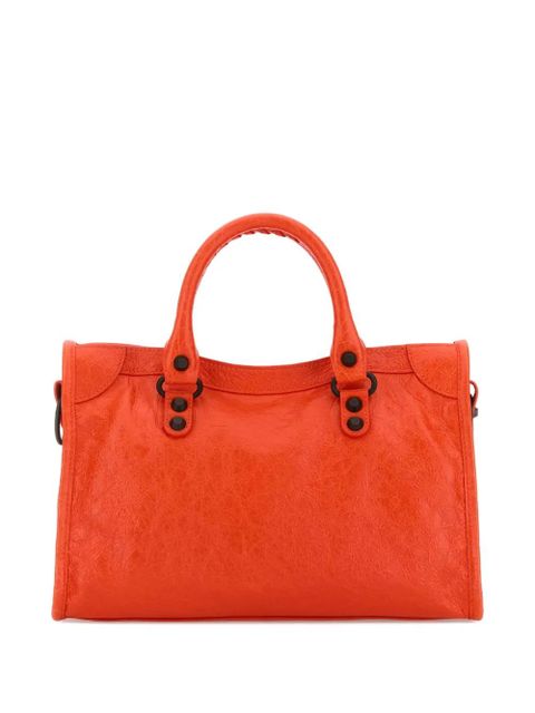 Balenciaga small Le City leather tote bag - Orange - zdjęcie produktu nr 2