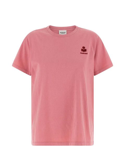 MARANT ÉTOILE Aby logo-detail T-shirt - Pink - zdjęcie produktu nr 1