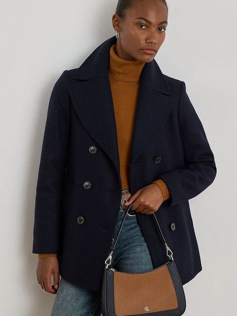 Lauren Ralph Lauren torebka skórzana kolor brązowy 431934891