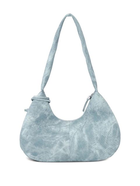 GANNI medium tie-dye effect shoulder bag - Blue