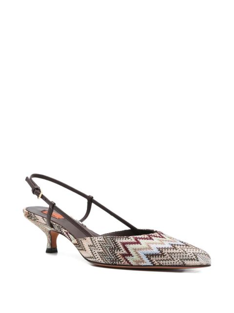 Missoni point-toe slingback pumps - Neutrals - zdjęcie produktu nr 2