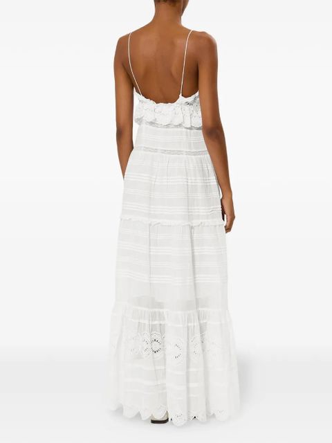 MARANT ÉTOILE Paule lace tiered dress - White