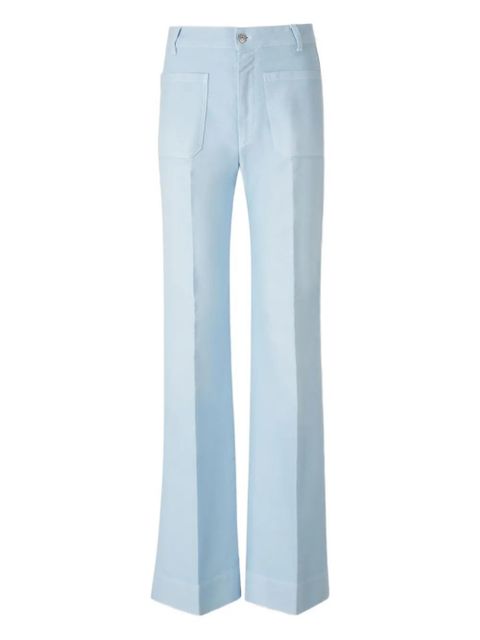 Victoria Beckham patch-pocket flared jeans - Blue - zdjęcie produktu nr 1