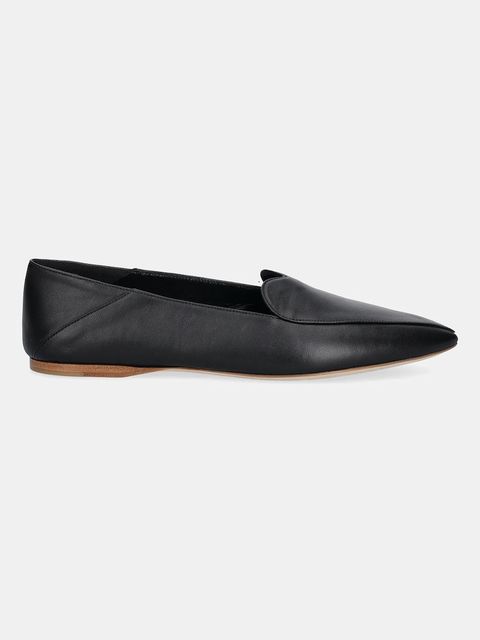 Fiorucci mokasyny skórzane Leather Heart Loafers damskie kolor czarny na płaskim obcasie W02SMASH413LE01BK01 - zdjęcie produktu nr 2