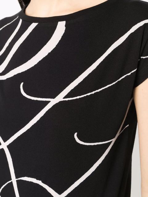 Lauren Ralph Lauren oversized logo print top - Black