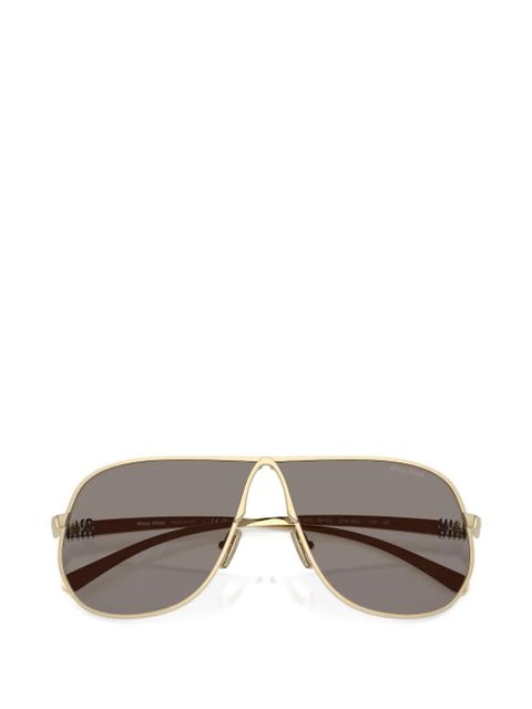 Miu Miu Eyewear pilot-frame sunglasses - Gold