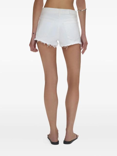 RE/DONE The Boardwalk lace-up denim shorts - White