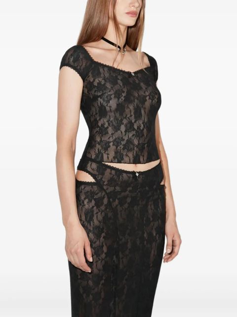 MISBHV flower-lace top - Black - zdjęcie produktu nr 2