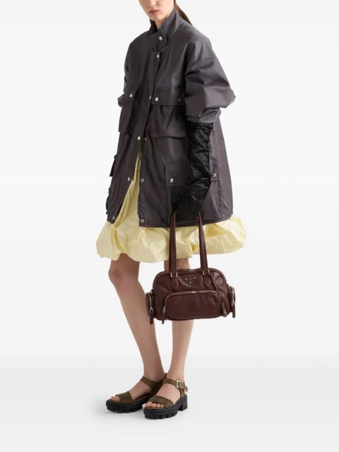 Prada medium leather top-handle bag - Brown