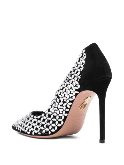 Aquazzura embellished pointed-toe pumps - Black