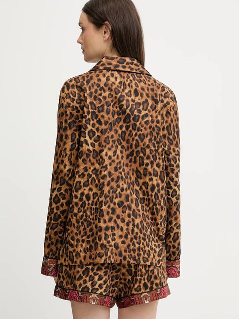 Lauren Ralph Lauren piżama damska kolor brązowy ILN12460 - zdjęcie produktu nr 2