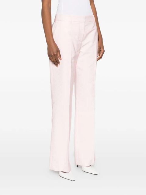 Casablanca monogram-pattern trousers - Pink