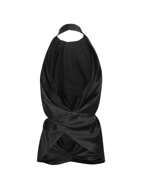 WARDROBE.NYC draped tie waist top - Black - zdjęcie produktu nr 2