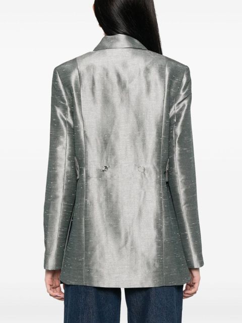 GANNI shantung blazer - Grey