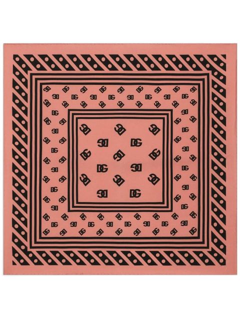 Dolce & Gabbana DNA monogram scarf - Pink - zdjęcie produktu nr 1