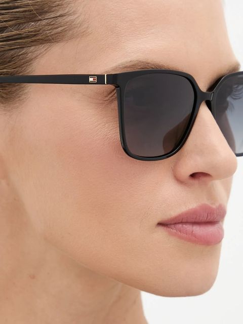 Tommy Hilfiger okulary przeciwsłoneczne damskie kolor czarny TH 2292/S