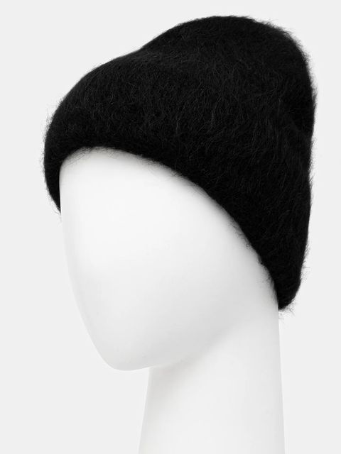 Answear.LAB czapka kaszmirowa kolor czarny - zdjęcie produktu nr 2