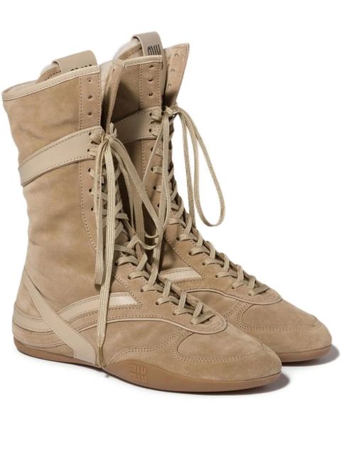 Miu Miu Gymnasium boots - Neutrals - zdjęcie produktu nr 2