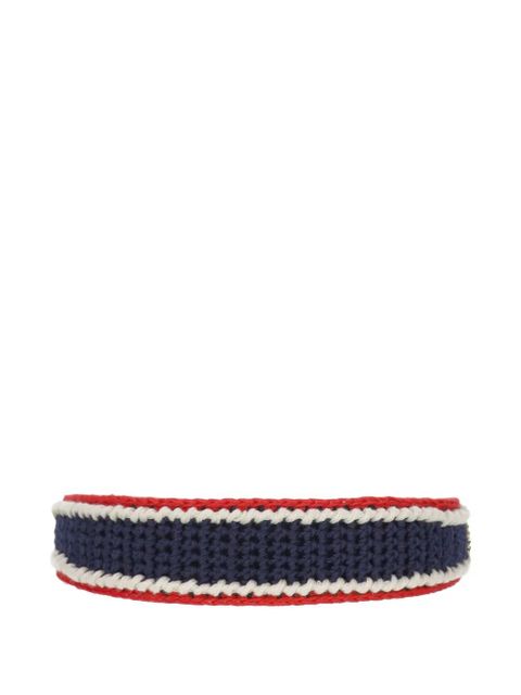 Miu Miu striped crochet headband - Blue - zdjęcie produktu nr 2