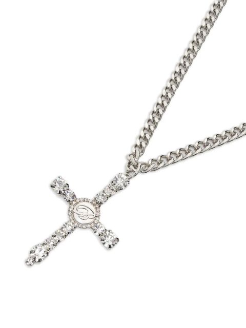 Blumarine cross chain necklace - Silver