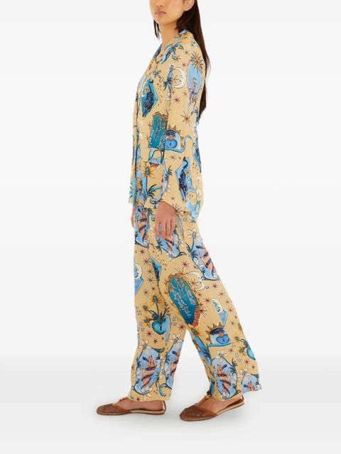 FARM Rio floral trousers - Neutrals