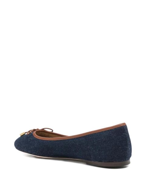 Lauren Ralph Lauren bow-detail ballet flats - Blue - zdjęcie produktu nr 2