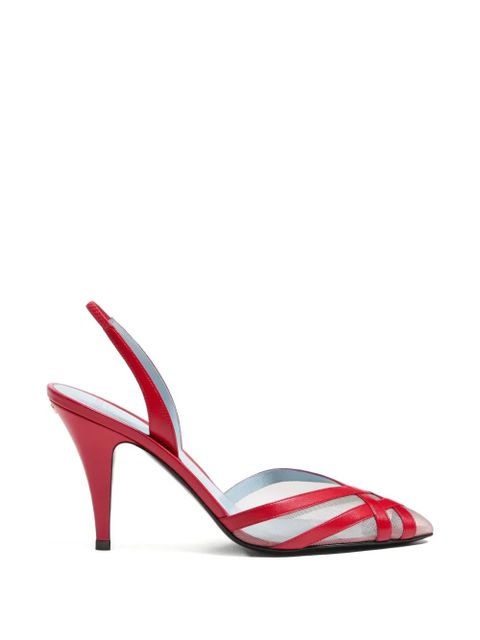 Valentino Garavani Impudance slingback pumps - Red - zdjęcie produktu nr 1