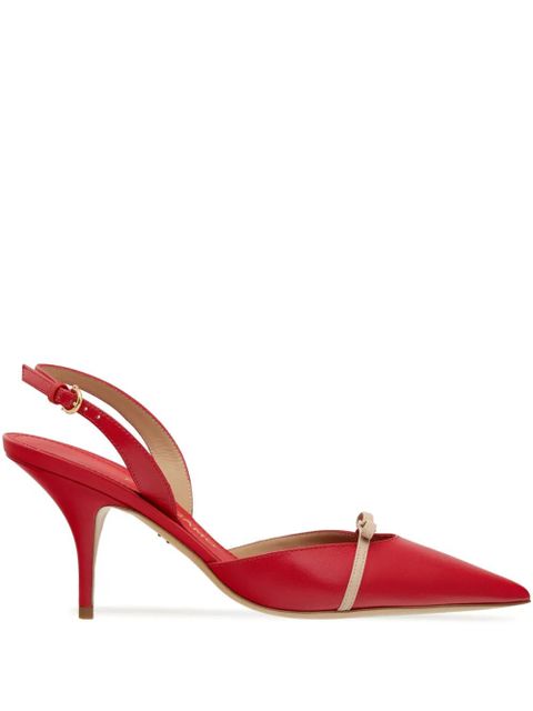 Ferragamo 70mm mini-bow slingback pumps - Red - zdjęcie produktu nr 1