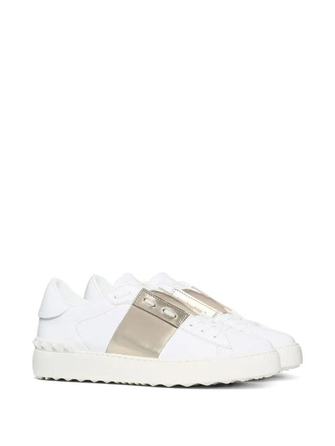 Valentino Garavani open sneakers with metallic stripe - White - zdjęcie produktu nr 2