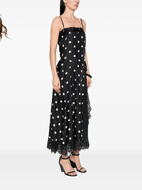 Sportmax polka-dot maxi dress - Black